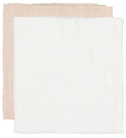 CAMA Copenhagen Muslin Cloths - 2-Pack - 65x40 cm - White/Pink