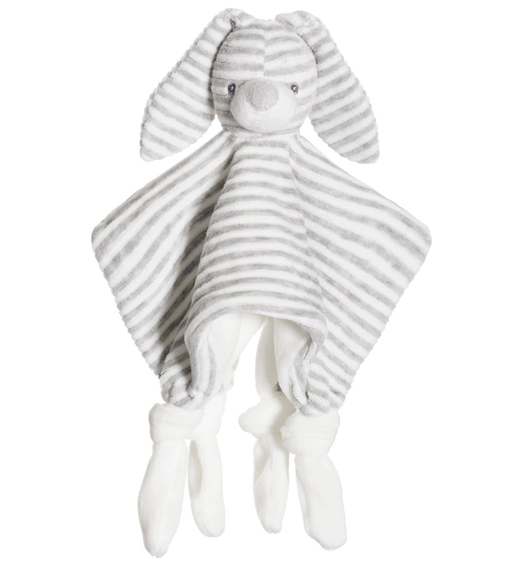 Teddykompaniet Schmusetuch - Kaninchen - Grau/Weiß gestreift - Teddykompaniet - One Size - Schmusetücher