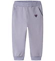 Name It Sweatpants - NmfVima - Heirloom Lilac/Heart Embroidery