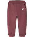 Name It Sweatpants - NmfVima - Wild Ginger/Heart Embroidery
