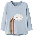 Name It Bluse - NmfVix - Subdued Blue/Cloud