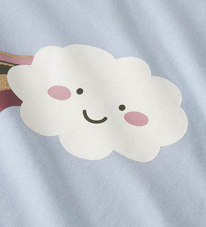 Name It Bluse - NmfVix - Subdued Blue/Cloud