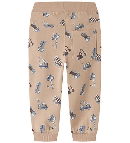 Name It Sweatpants - NmmVimo - AOP - Sesame/Excavator