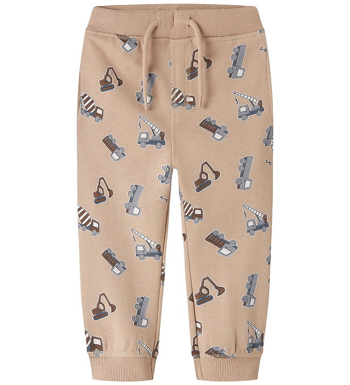 Name It Sweatpants - NmmVimo - AOP - Sesame/Excavator