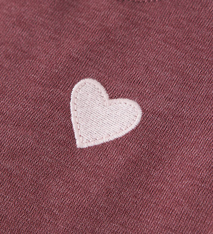 Name It Kjole - Sweat - NmfVima - Wild Ginger/Heart Embroidery