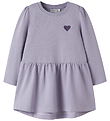 Name It Kjole - Sweat - NmfVima - Heirloom Lilac/Heart Embroider