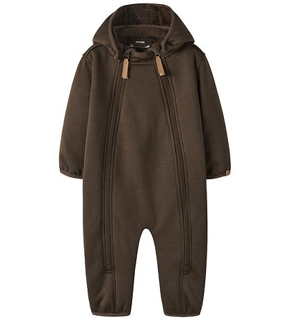 Lil Atelier Køredragt m. Teddy - NbnLoro - Loose - Dark Earth