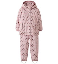 Lil Atelier Regntøj m. Seler/Fleece - AOP - NmfLadry - Zephyr/He
