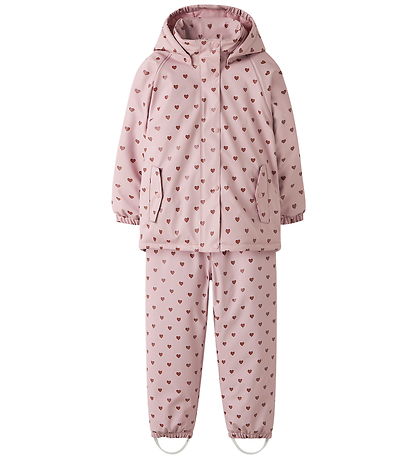 Lil Atelier Regntøj m. Seler/Fleece - AOP - NmfLadry - Zephyr/He