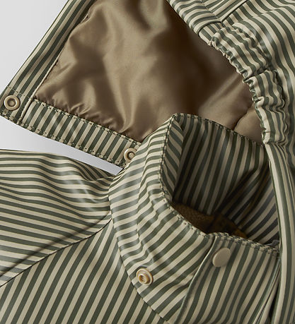 Lil Atelier Regntøj m. Seler/Fleece - NmmLadry10 - Twill/Stripes