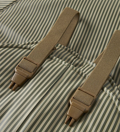 Lil Atelier Regntøj m. Seler/Fleece - NmmLadry10 - Twill/Stripes