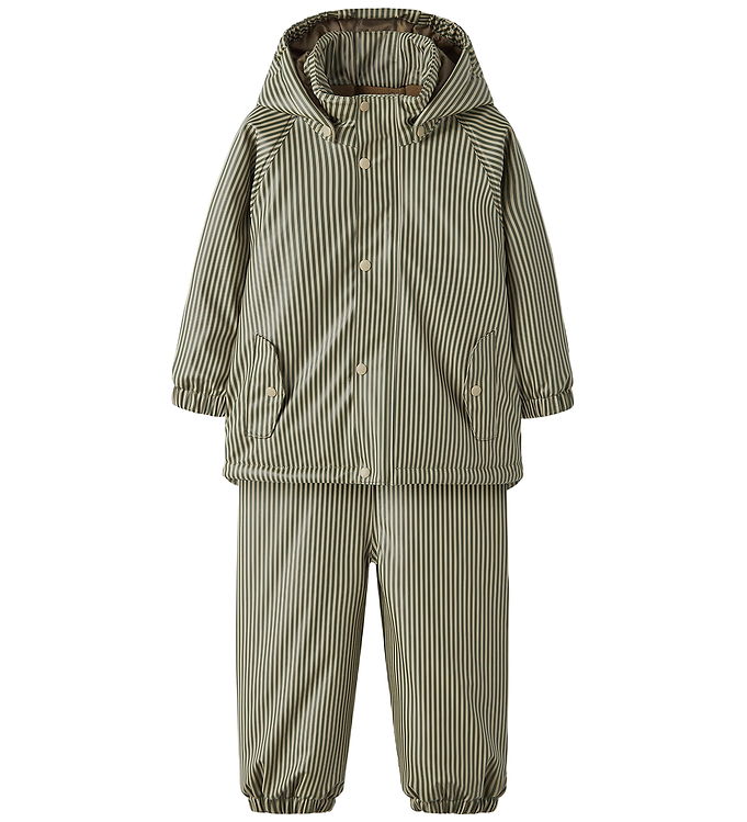 Lil' Atelier Regntøj m. Seler/Vattering - PU - NmmLadry10 - Twil