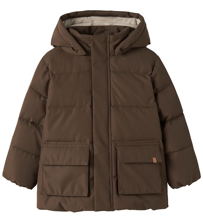 Lil Atelier Dynejakke - Puffer - NmmLamedow03 - Dark Earth