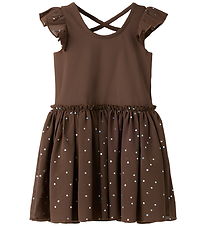 Name It Sport Gymnastikdragt - NmfTulle - Chocolate Martini