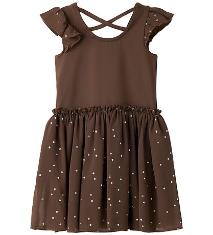 Name It Sport Gymnastikdragt - NmfTulle - Chocolate Martini