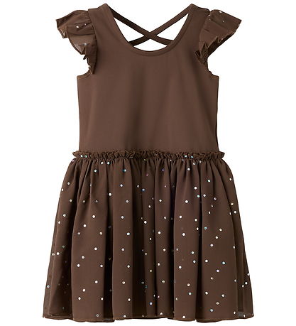 Name It Sport Gymnastikdragt - NmfTulle - Chocolate Martini