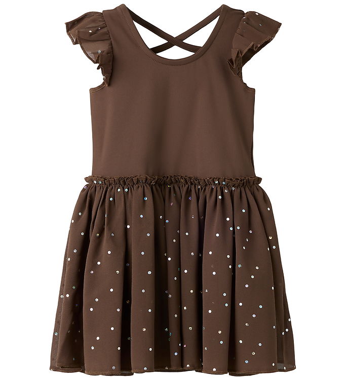 Name It Sport Gymnastikdragt - NmfTulle - Chocolate Martini