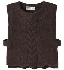 Name It Vest - Strik - NmfLea - Chocolate Plum
