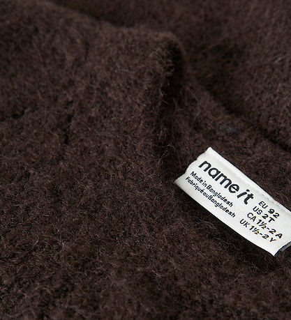 Name It Vest - Strik - NmfLea - Chocolate Plum