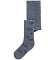 Name It Strømpebukser - Uld/Bomuld - NmmWak - Folkstone Gray/Mac