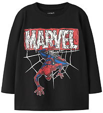 Name It Bluse - NmmScary - Spider Man - Black