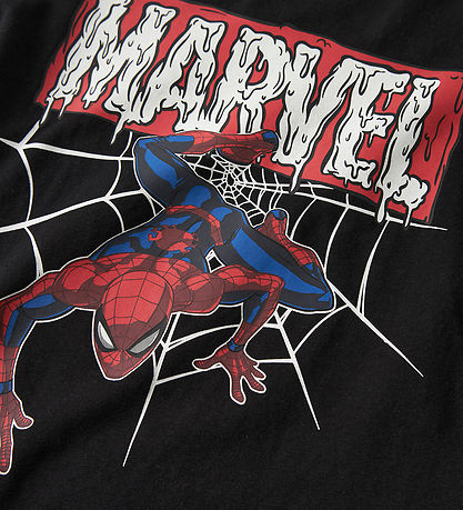 Name It Bluse - NmmScary - Spider Man - Black