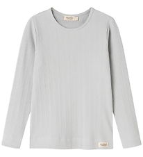 MarMar Bluse - Modal/Rib - Teller - Blue Haze