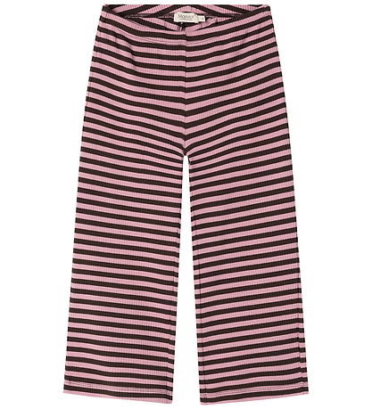 MarMar Bukser - Modal/Rib - Pansi - Heather Stripe