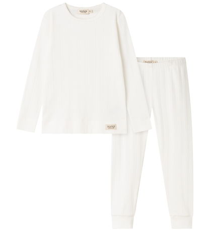 MarMar Nattøj - 2-delt - Modal/Pointelle - Gentle White