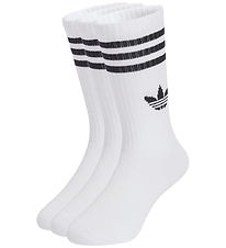 adidas Originals strømper - 3-pak - 3S Crew - White/Black