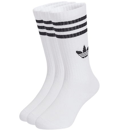 adidas Originals strømper - 3-pak - 3S Crew - White/Black