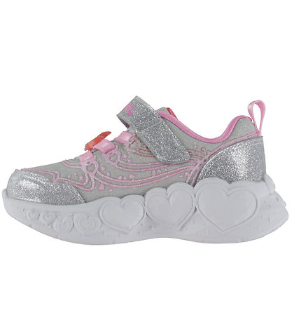 Skechers Sko - Enchanted Heart Lights - Silver