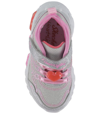 Skechers Sko - Enchanted Heart Lights - Silver