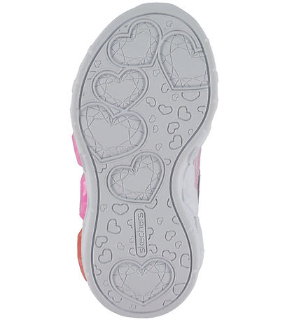 Skechers Sko - Enchanted Heart Lights - Silver