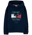 Tommy Hilfiger Hættetrøje - Grafitti -  Dark BlueBLUE