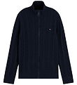 Tommy Hilfiger Cardigan - Strik - Cable -  Dark BlueBLUE