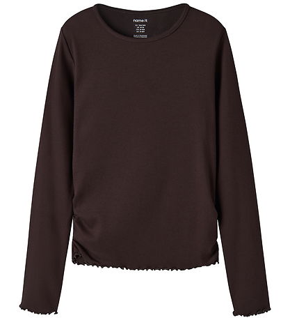 Name It Bluse - Rib - NkfVemia - Chocolate Plum