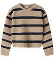 Name It Bluse - Strik - NkfVnilla - Sesame/NAVY BLAZER