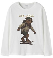 Name It Blouse - NkmVagno - Cloud Dancer/Wild Style
