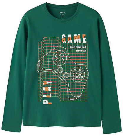 Name It Bluse - NkmVagno - Evergreen/Game Play