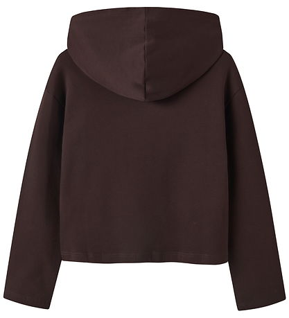 Name It Hættetrøje - NkfViala - Chocolate Plum/Merci