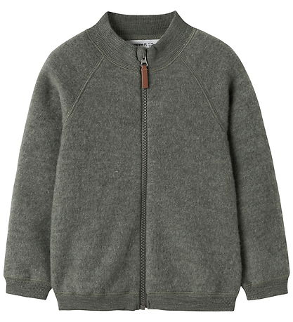 Name It Cardigan - Uld - NmmWmino - Mulled Basil