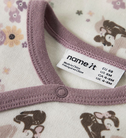 Name It Body l/æ - Uld - NbfWillit - Snow White/BAMBI + FLOWERS