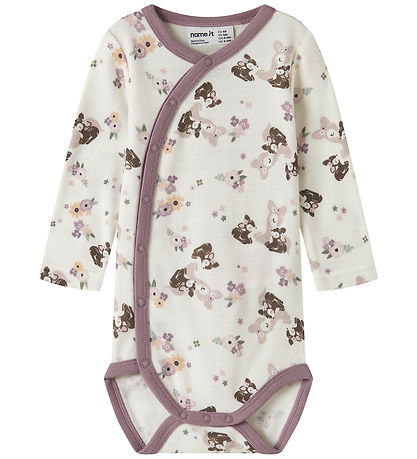 Name It Body l/æ - Uld - NbfWillit - Snow White/BAMBI + FLOWERS