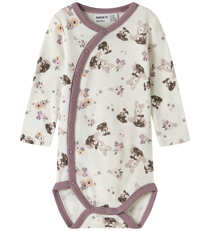 Name It Body l/æ - Uld - NbfWillit - Snow White/BAMBI + FLOWERS