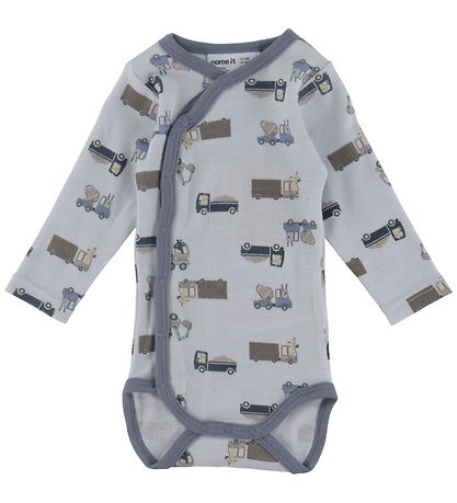 Name It Slå-om Body l/æ - Uld - NbmWillit - Arctic Ice