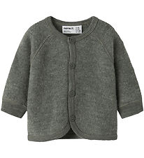 Name It Cardigan - Uld - NbmWmino - Mulled Basil