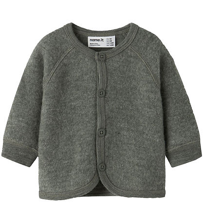 Name It Cardigan - Uld - NbmWmino - Mulled Basil