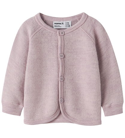 Name It Cardigan - Uld - NbfWmino - Violet Ice