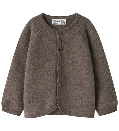 Name It Cardigan - Uld - NbfWmino - Morel
